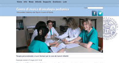Desktop Screenshot of oncologiapediatrica.it